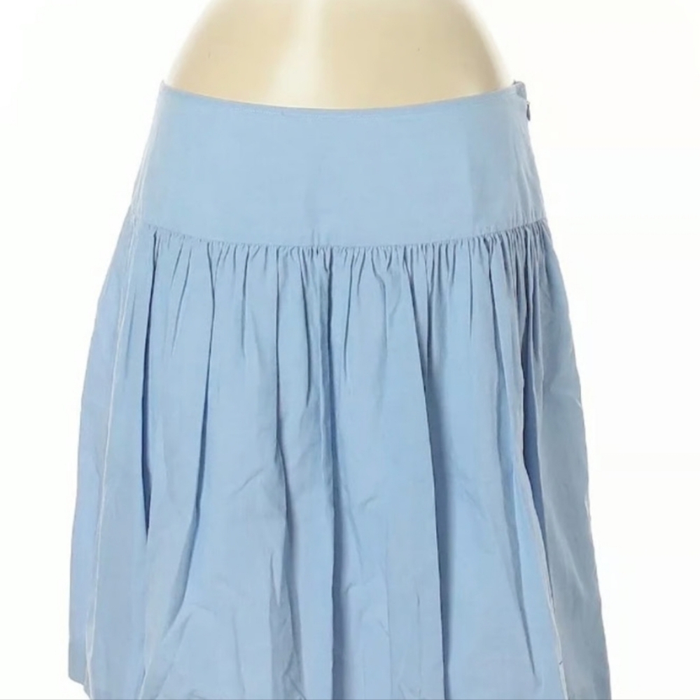 GAP Blue Skater Skirt Knee-Length Smocked Size 8